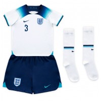 Dres Engleska Luke Shaw #3 Domaci za djecu SP 2022 Kratak Rukav (+ kratke hlače)